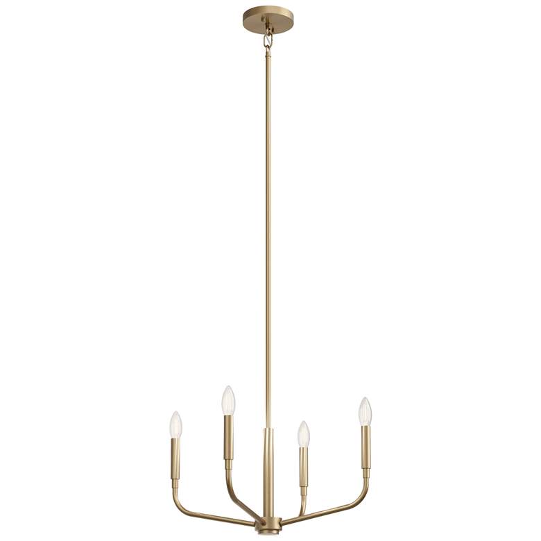 Image 1 Madden Champagne Bronze Chandelier/Semi Flush Mount 4Lt