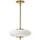 Maddie 12" Wide Aged Brass 16W LED Pendant
