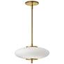 Maddie 12" Wide Aged Brass 16W LED Pendant