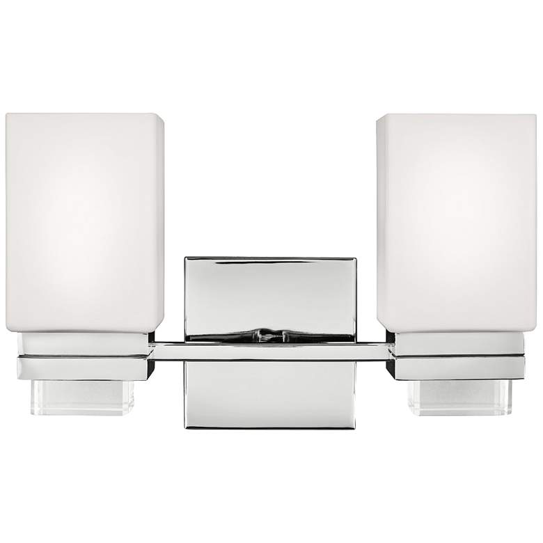 Image 1 Maddison 14" Wide Polished Nickel Bath Light