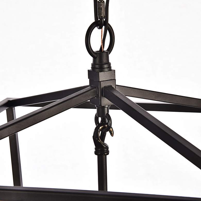 Image 5 Maddox 12 1/2" Wide Black 3-Light Pendant more views