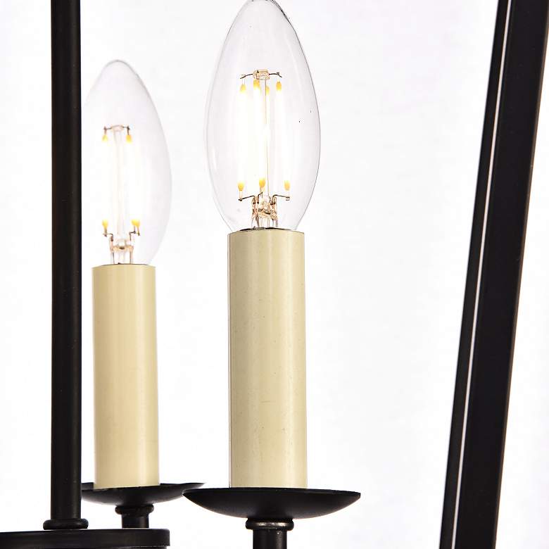 Image 7 Maddox 12 1/2" Wide Black 3-Light Pendant more views