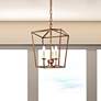 2_Maddox 12 1/2" Wide Vintage Gold 3-Light Lantern Pendant