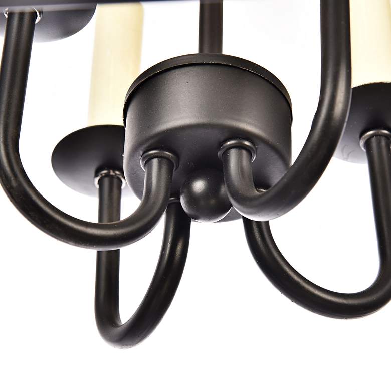 Image 6 Maddox 17" Wide Black 4-Light Lantern Pendant more views