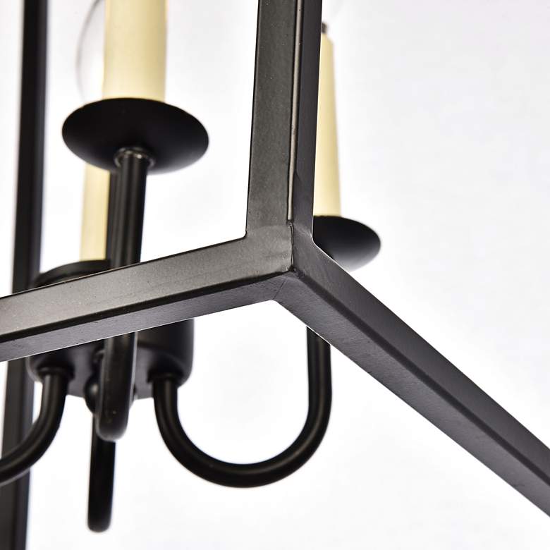 Image 7 Maddox 17" Wide Black 4-Light Lantern Pendant more views