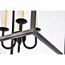 Maddox 17" Wide Black 4-Light Lantern Pendant in scene