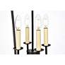 Maddox 17" Wide Black 4-Light Lantern Pendant in scene