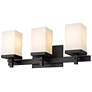 1_Maddox 19 1/2" Wide 3-Light Vanity Light in Matte Black with Opal