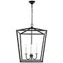 3_Maddox 20" Wide Black Metal 4-Light Pendant