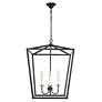 5_Maddox 20" Wide Black Metal 4-Light Pendant more views