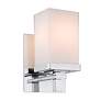 4_Maddox 4 3/4" Wide Chrome 1-Light Wall Sconce with Opal more views