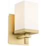 Maddox 4 3/4" Wide Wall Sconce in Brushed Champagne Bronze with Opal G