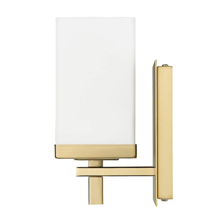 Image 4 Maddox 4 3/4" Wide Wall Sconce in Brushed Champagne Bronze with Opal G more views