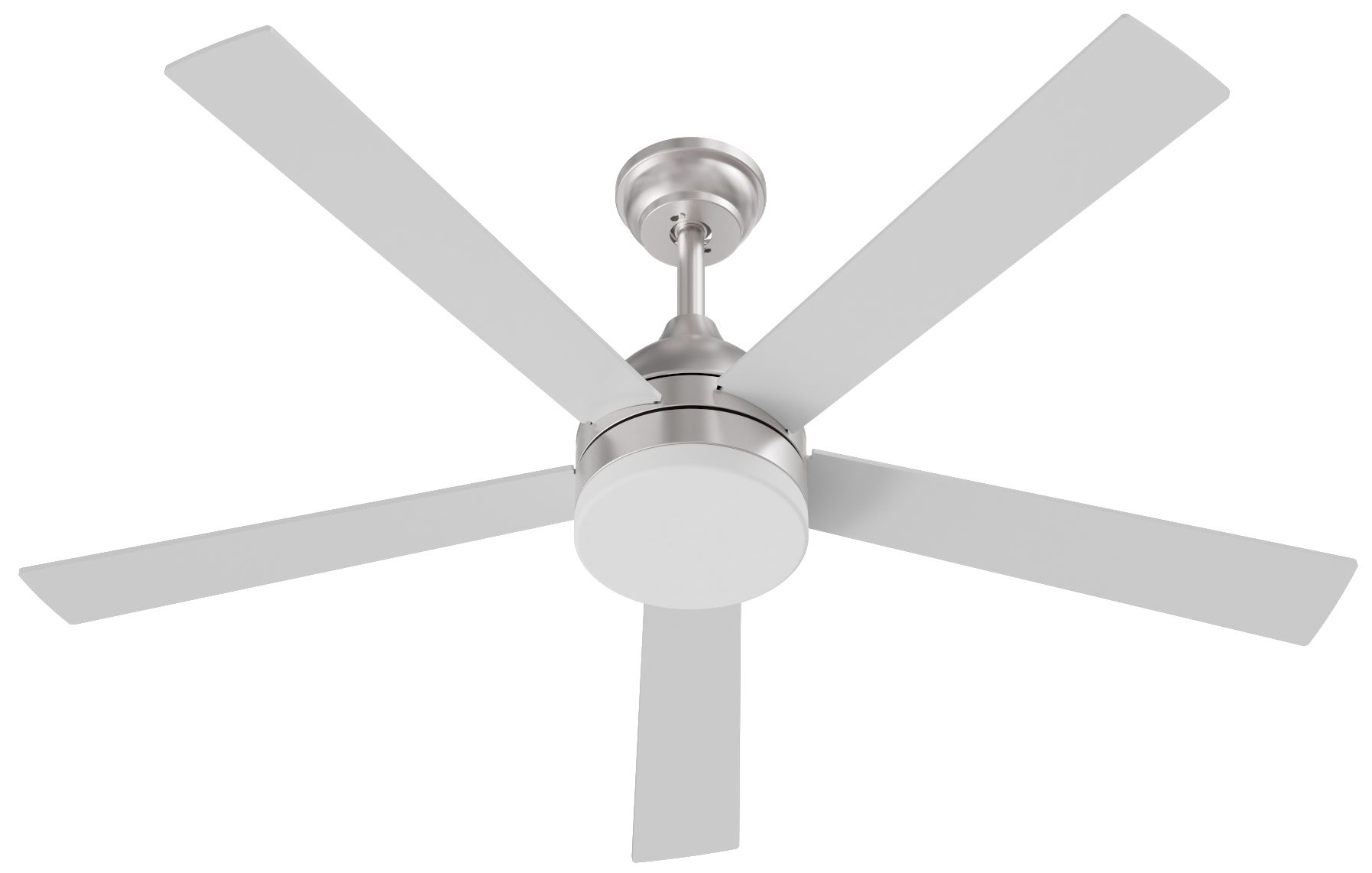 Maddox 52" Wide 5-Blade Satin Nickel LED