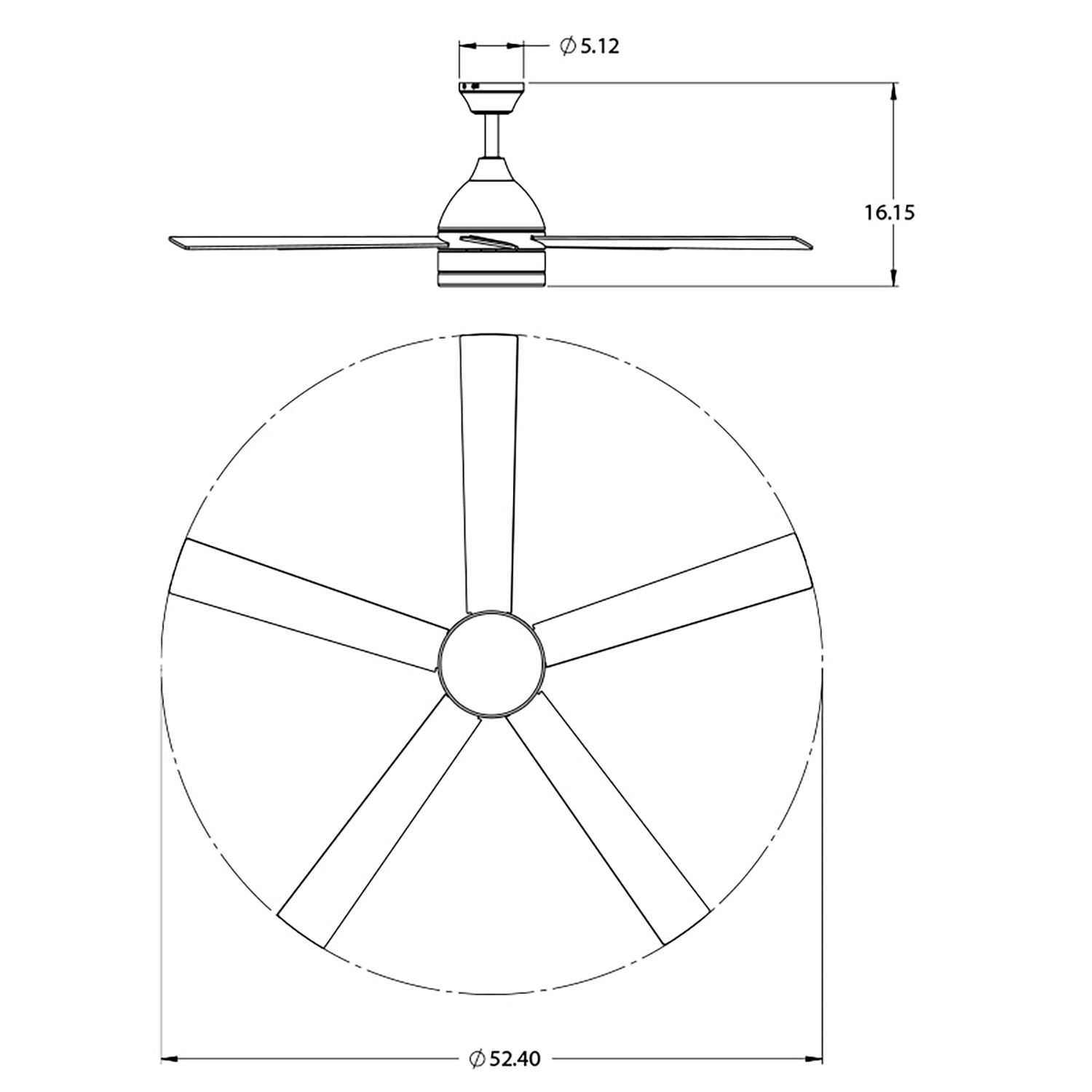 Image 7 Maddox 52" Wide 5-Blade White LED Ceiling Fan more views