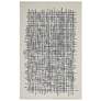 Maddox Abstract Hand Tufted Ivory Area Rug 3'-6" x 5'-6"