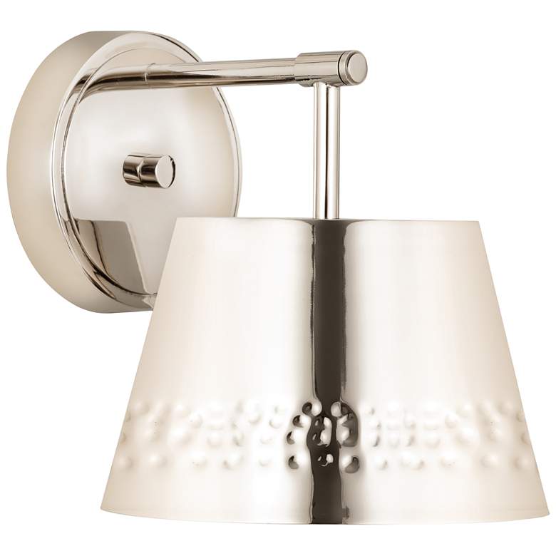 Image 1 Maddox by Z-Lite Polished Nickel 1 Light Wall Sconce