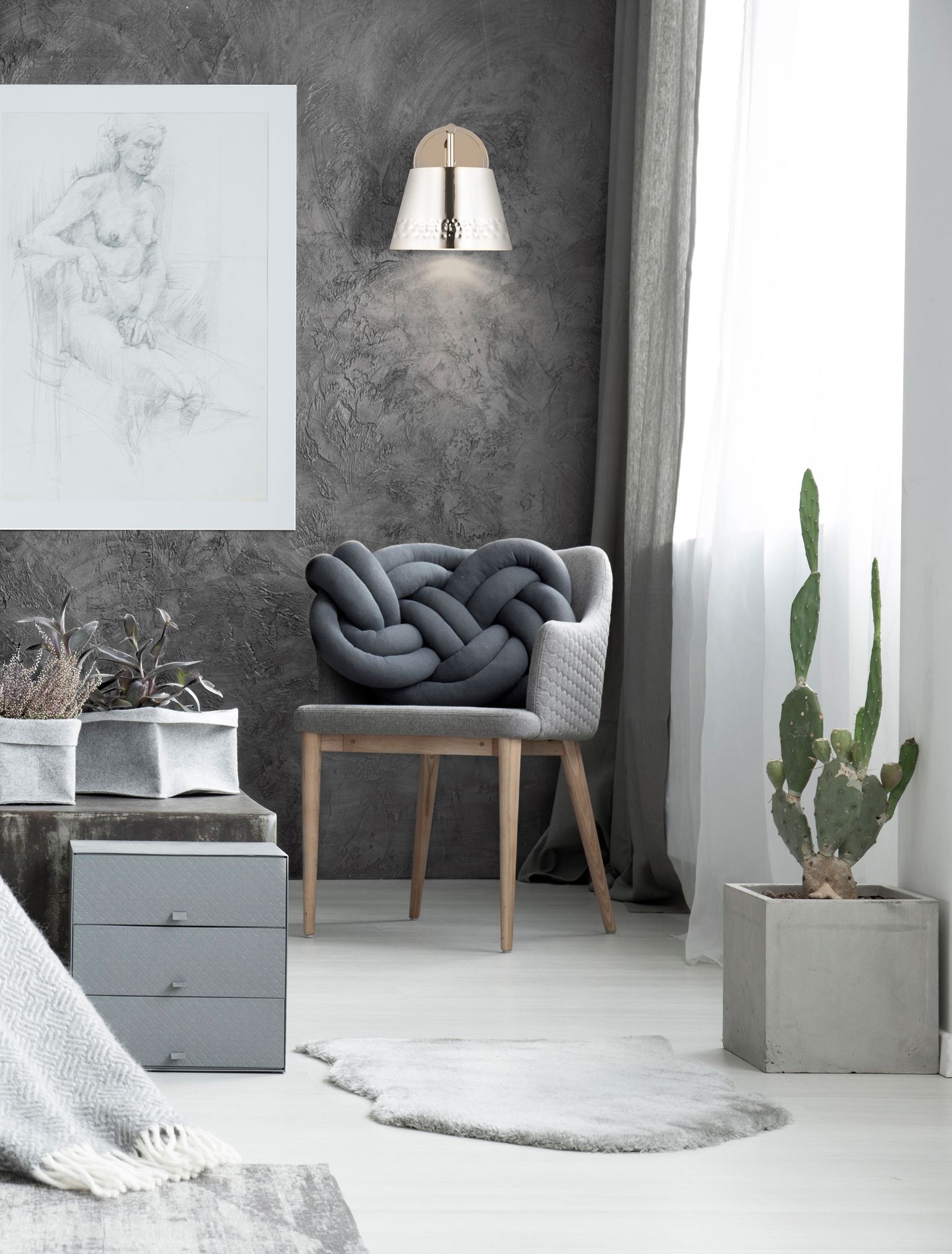 Image 6 Maddox by Z-Lite Polished Nickel 8 inch 1 Light Wall Sconce more views