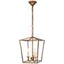 Maddox Collection Pendant D12.5 H18.25 Lt:3 Vintage Gold Finish