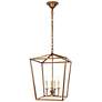 Maddox Collection Pendant D17 H24.25 Lt:4 Vintage Gold Finish