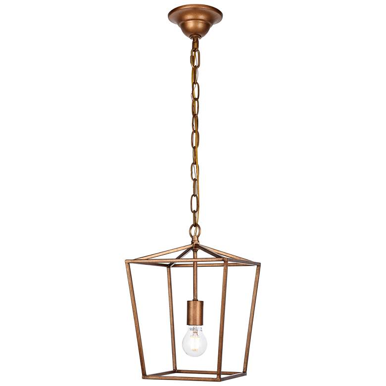 Image 1 Maddox Collection Pendant D9.75 H14.5 Lt:1 Vintage Gold Finish