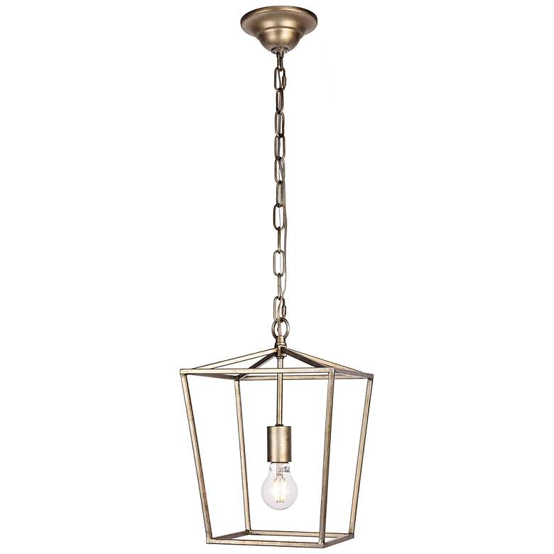 Image 2 Maddox Collection Pendant D9.75 H14.5 Lt:1 Vintage Silver Finish