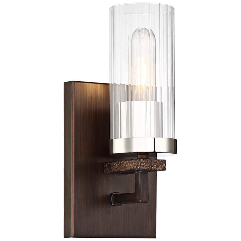 Image 1 Maddox Roe 11" High Iron Ore Wall Sconce