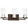 Maddox Roe 21 1/4" Wide Iron Ore 3-Light Bath Light