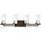 Maddox Roe 29 3/4" Wide Iron Ore 4-Light Bath Light