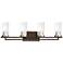 Maddox Roe 29 3/4" Wide Iron Ore 4-Light Bath Light