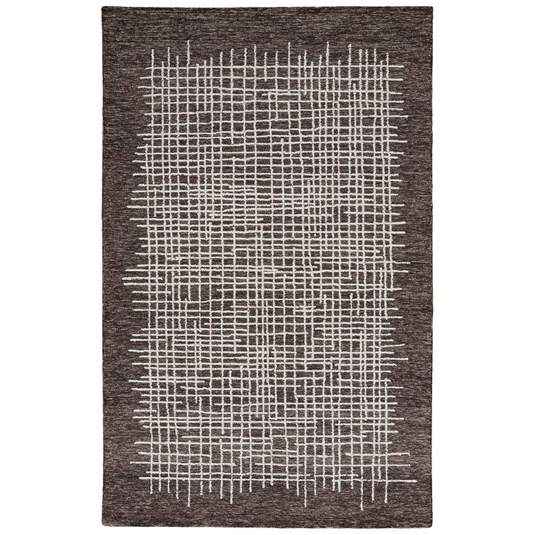 Image 1 Maddox Transitional Abstract Hand Tufted Brown Area Rug 8630F