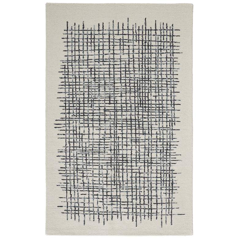 Image 1 Maddox Transitional Abstract Hand Tufted Ivory Area Rug 8630F