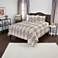 Maddux Place Gray and Orange 3-Piece Queen Quilt Set