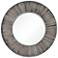 Maddy Dark Gray Wood 45" Round Wall Mirror