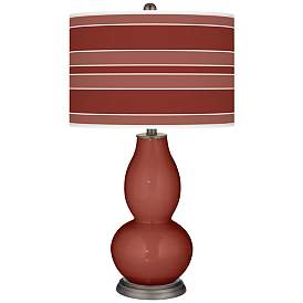 Image1 of Madeira Bold Stripe Double Gourd Table Lamp