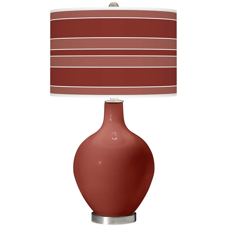 Image 1 Madeira Bold Stripe Ovo Table Lamp