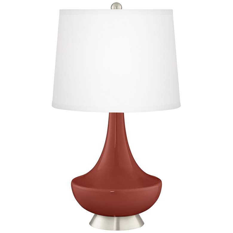 Image 2 Madeira Gillan Glass Table Lamp with Dimmer