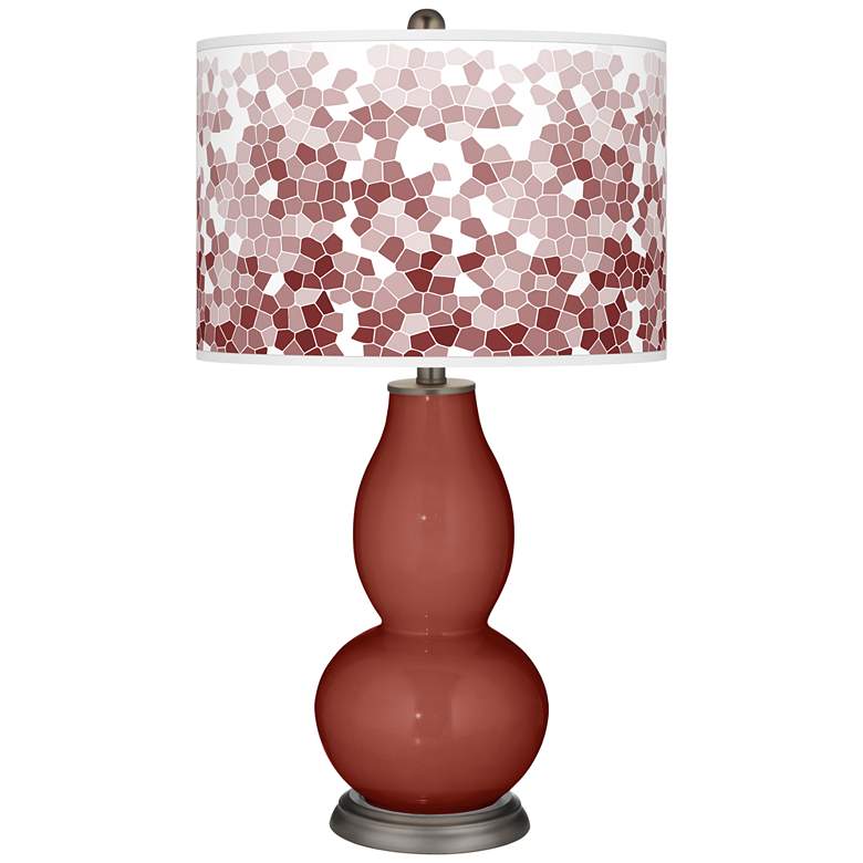 Image 1 Madeira Mosaic Giclee Double Gourd Table Lamp