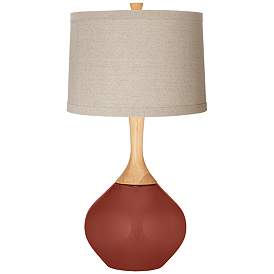 Image1 of Madeira Natural Linen Drum Shade Wexler Table Lamp