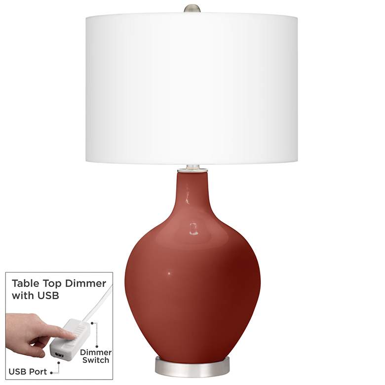 Image 1 Madeira Ovo Table Lamp With Dimmer