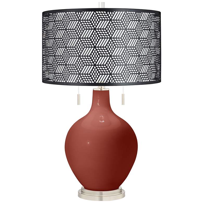 Image 1 Madeira Toby Table Lamp With Black Metal Shade