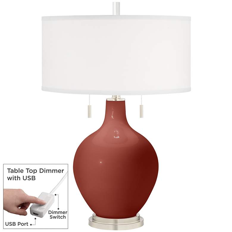 Image 1 Madeira Toby Table Lamp with Dimmer