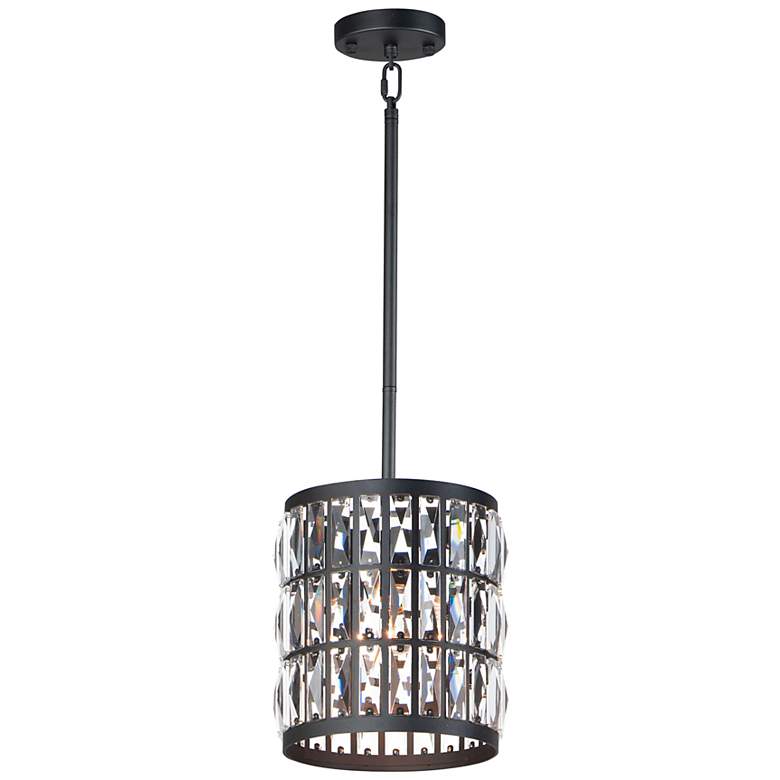 Image 1 Madeline 1-Light 10" Wide Black Pendant Light