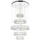 Madeline 24" Wide Chrome 5-Tier LED Chandelier