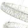 3_Madeline 24" Wide Chrome 5-Tier LED Chandelier more views
