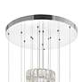 5_Madeline 24" Wide Chrome 5-Tier LED Chandelier more views