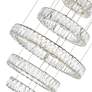 Madeline 24" Wide Chrome 5-Tier LED Chandelier