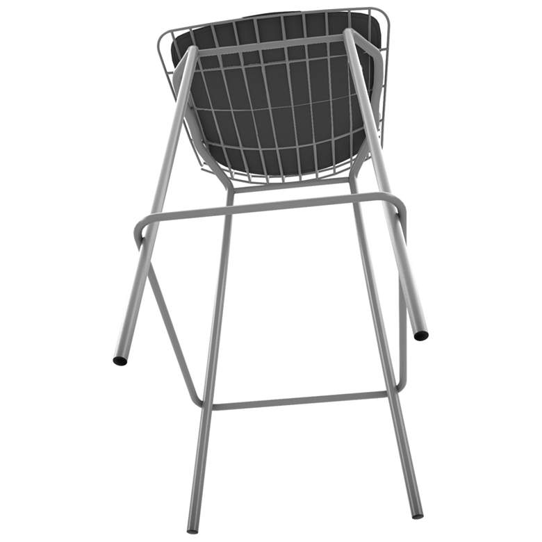 Image 6 Madeline 28 inch High Charcoal Grey and Black Barstool more views