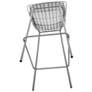Madeline 28" High Charcoal Grey and White Barstool