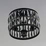 4_Madeline 3-Light 12.5" Wide Black Flush Mount Light more views